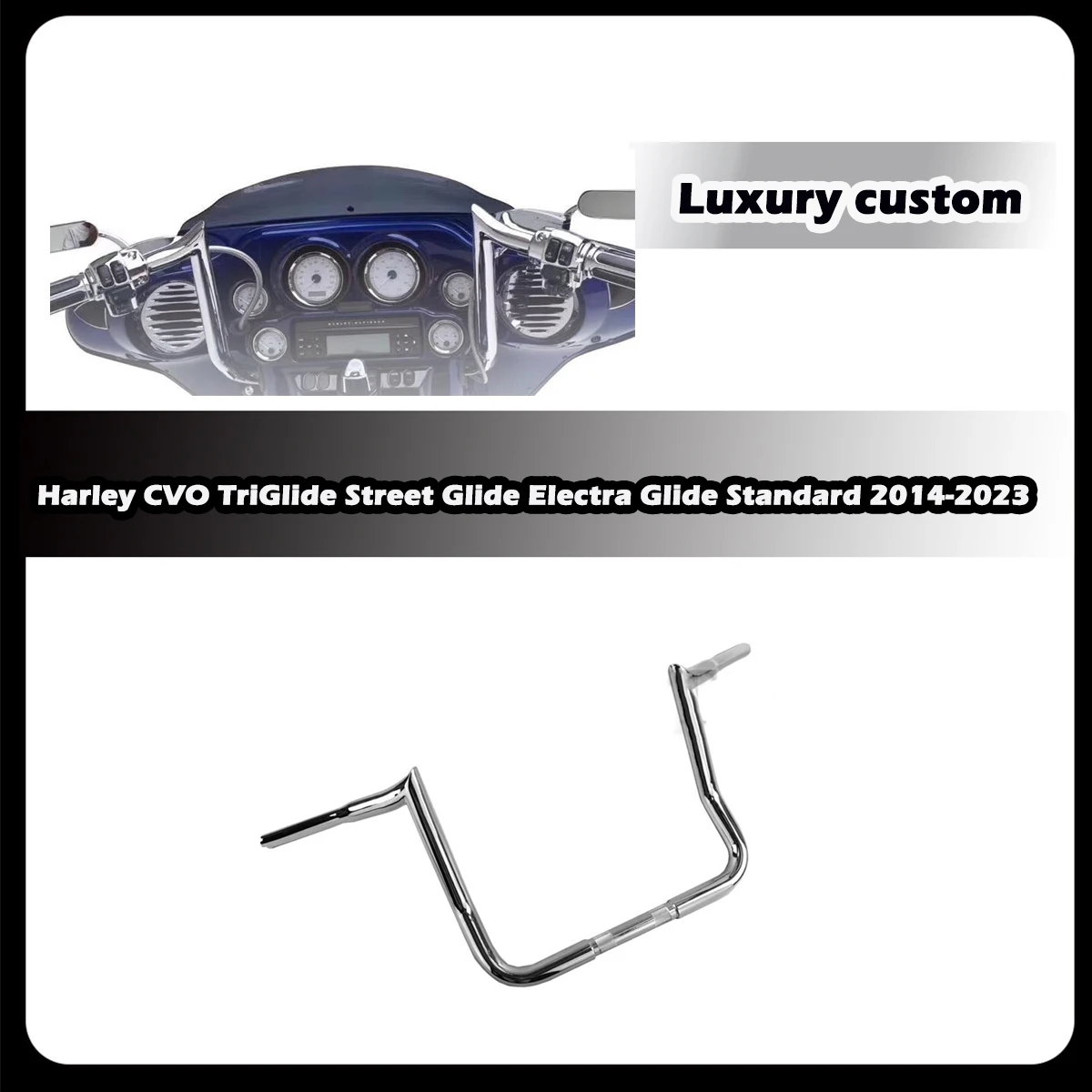 ZDQ мотоциклетный руль с рогами и риносорогом для Harley CVO TriGlide Street скользящий Electra