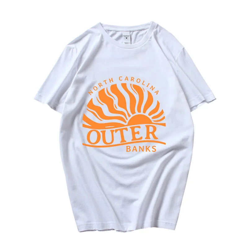 

Outer Banks Pogue Life T-shirts WOMEN Sunrise T Shirts 100% Cotton High Quality Tees Casual Sense of Design Slight Strech O-neck