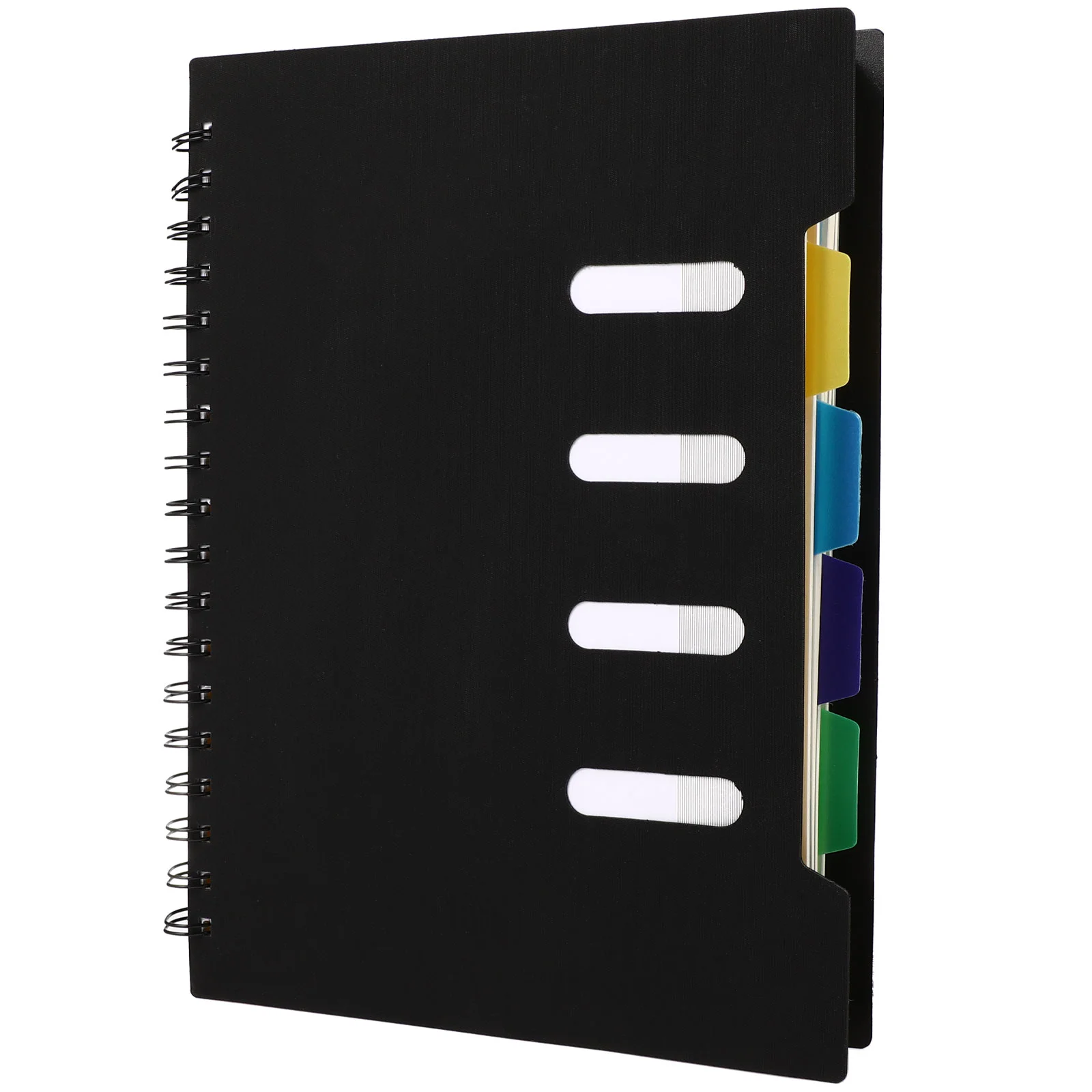 

Hardcover Notebook Student Pocket Notebooks Spiral Bound Journal Loose-leaf Notepad On rings