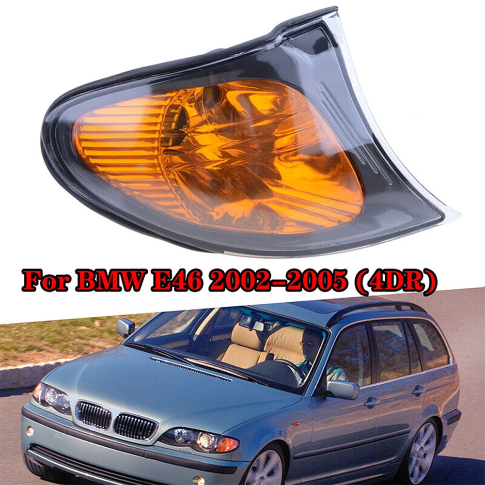 

Yellow ABS Plastic 1pc 63137165860 Corner Light Cover Brand New Car Durable Hote Sale Corner Lights For BMW E46