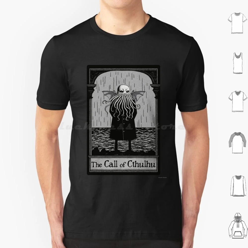 Футболка Эдвард горейху с надписью The Call Of Cthulhu 6Xl хлопковая крутая футболка Gorey