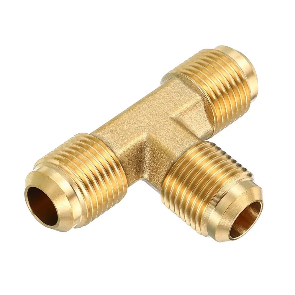 Тройник для кондиционера T Male 1/4 3/8 1/2 3/4 Flare SAE 45 градусов Фитинг 3-ходовой Hvac Lng