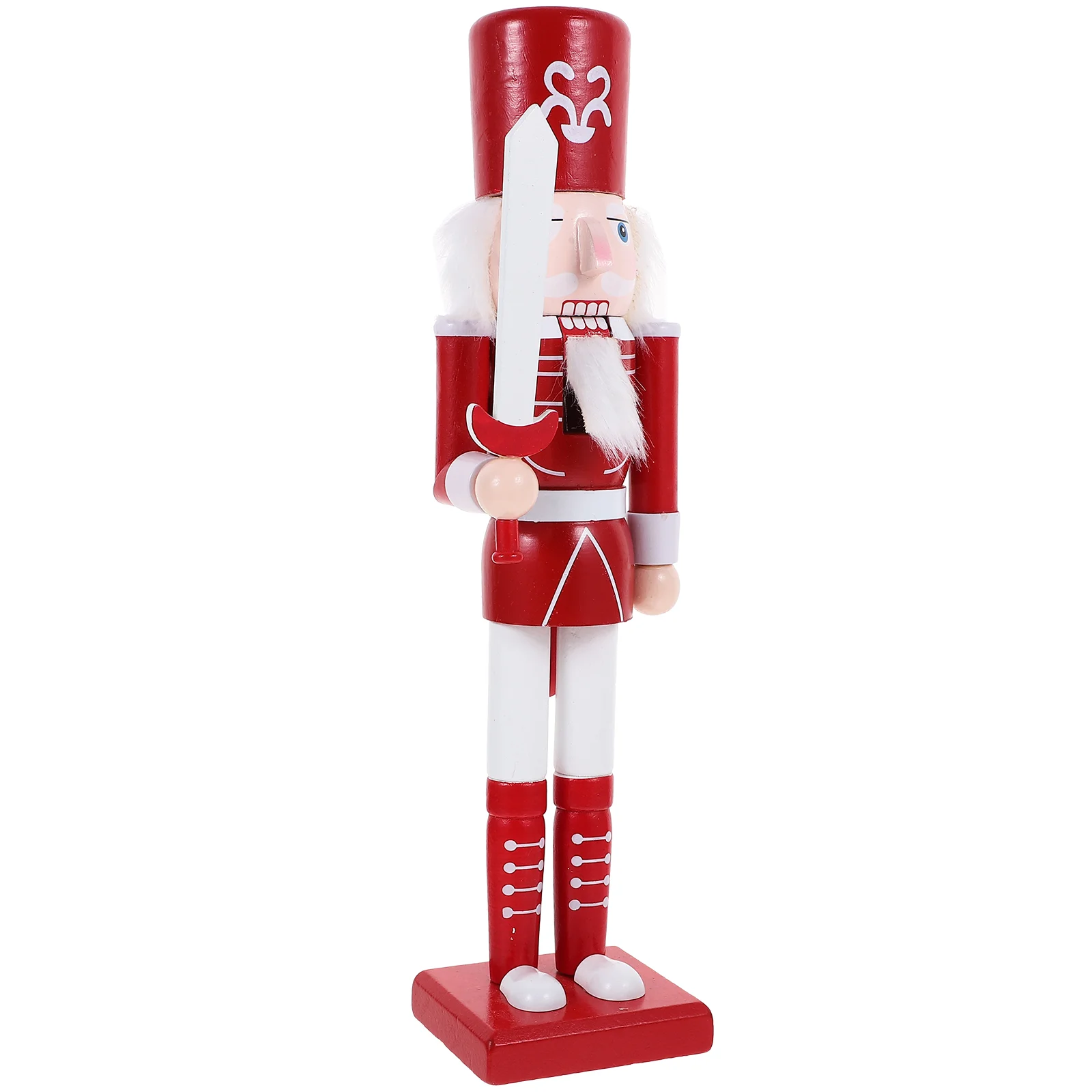 

25cm Nutcracker Puppet Doll Figurines Wooden Walnuts Soldiers Band Dolls Christmas New Year Decoration Party Favors