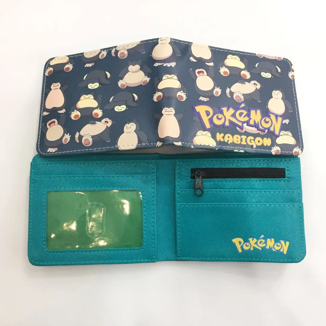 Чехол-карандаш с покемоном Пикачу силиконовый кошелек из искусственной кожи для