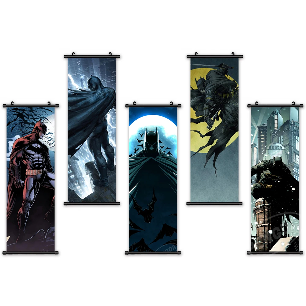 Настенное художественное полотно картины Бэтмена современный Брюс Уэйн постер с