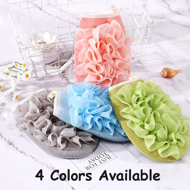 

Bath Products, Double-sided Design, One Object, Two Uses, Soft Skin-friendly, Dirt-removing, Body Spa Bath Ball Gloves