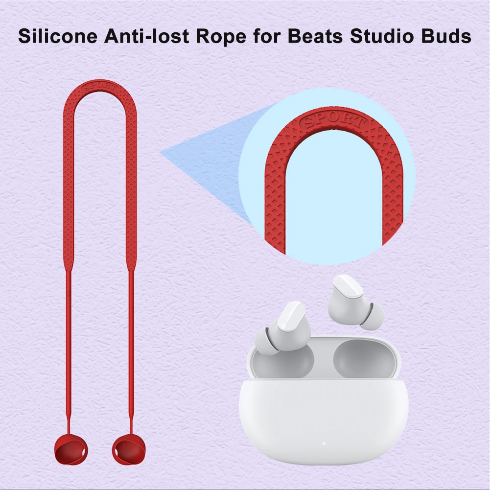 

Силиконовый Шнур для наушников с защитой от потери, шнур для наушников, подвесной шейный шнур для наушников