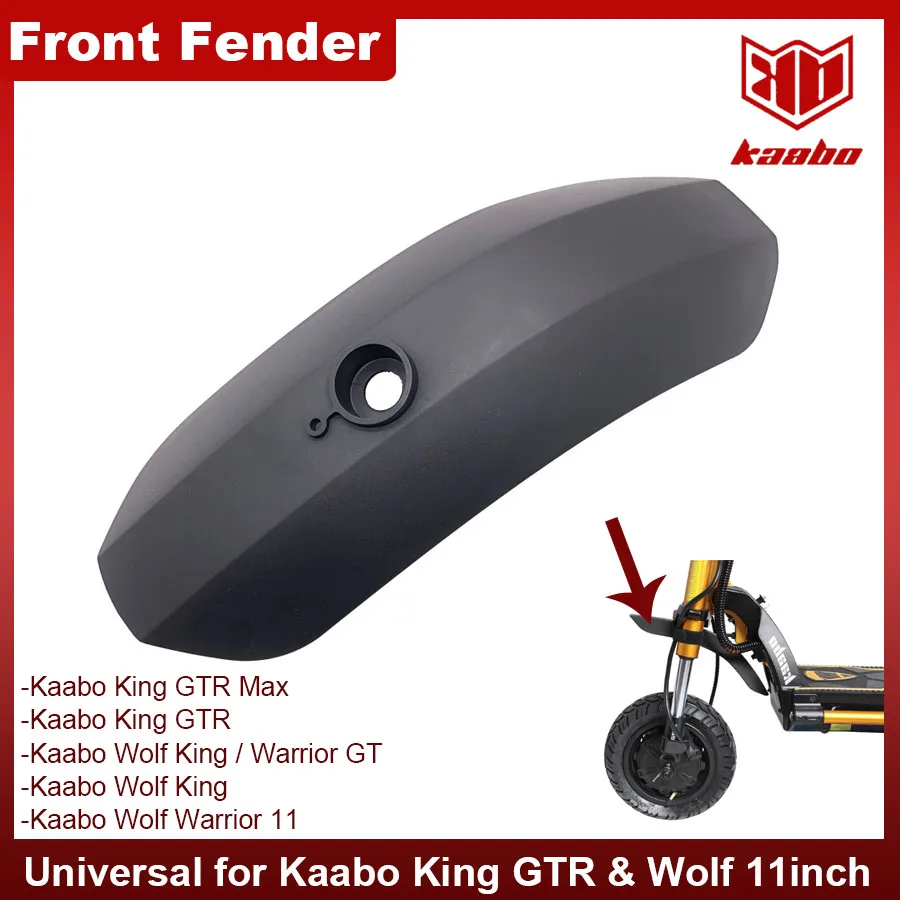 Фото Оригинальное переднее крыло-брызговик для электросамокатов Kaabo Wolf Warrior King GT GTR Max 11 и 12 дюймов, оригинальные запчасти и аксессуары №1