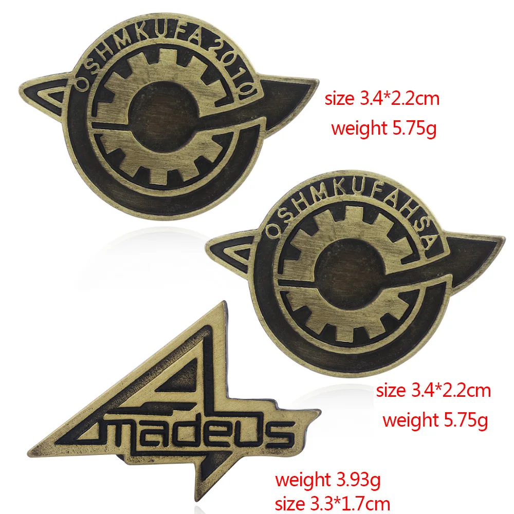 Значок Броши Булавки Amadeus Makise Kurisu Labmen The Fate of Stone Металлические булавки Женская и