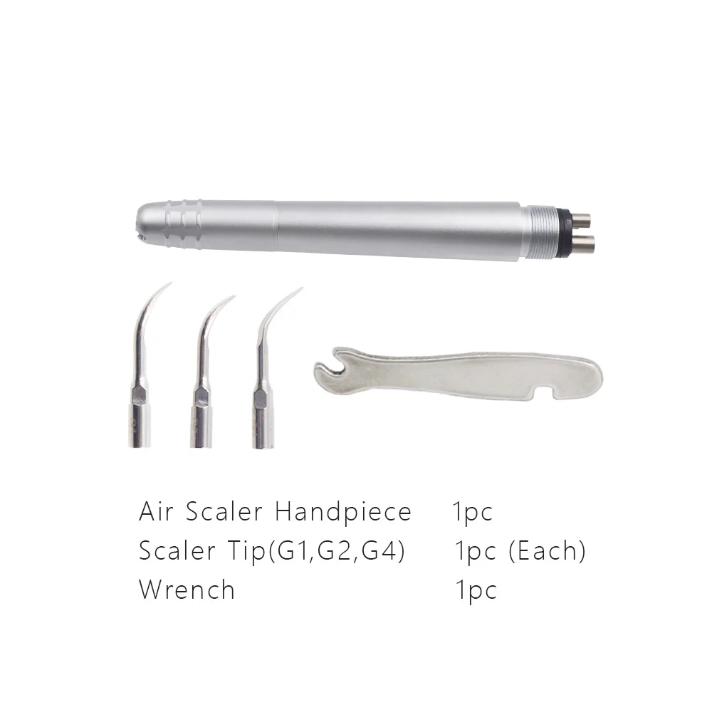 

Dental Ultrasonic Air Scaler with 3 Tips Tooth Calculus Remover Cleaning tool Handpiece Whiten Tooth Cleaner Dentist Lab