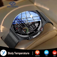 sacosding smart watch men blood pressure heart rate watches ip68 waterproof fitness tracker ecgppg smartwatch for huawei xiaomi