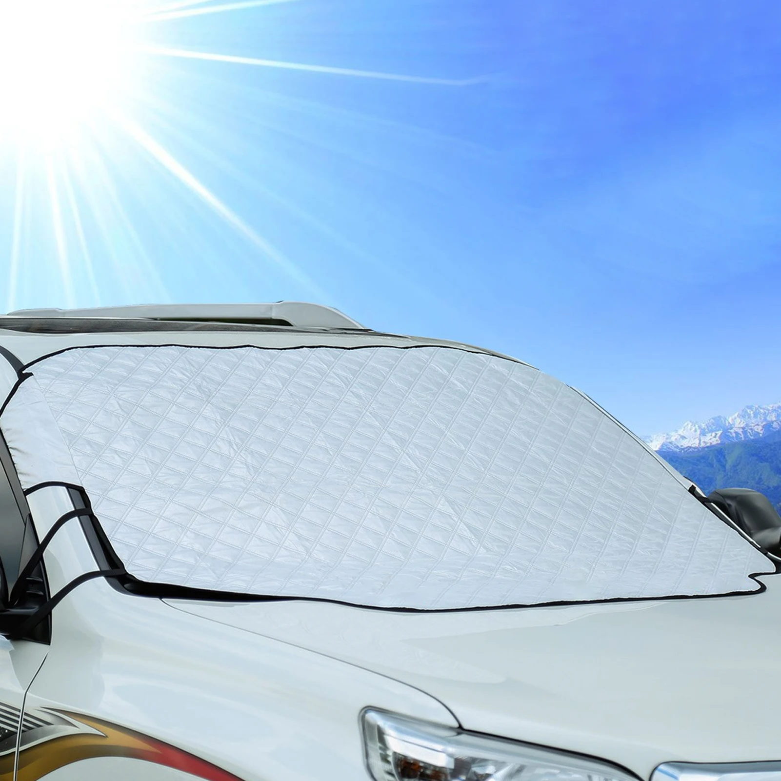 

Car Windshield Snow Shield Windscreen Cover Snow Cover Weatherproof Truck SUVs Van Car Sun Shade Cover Dropship