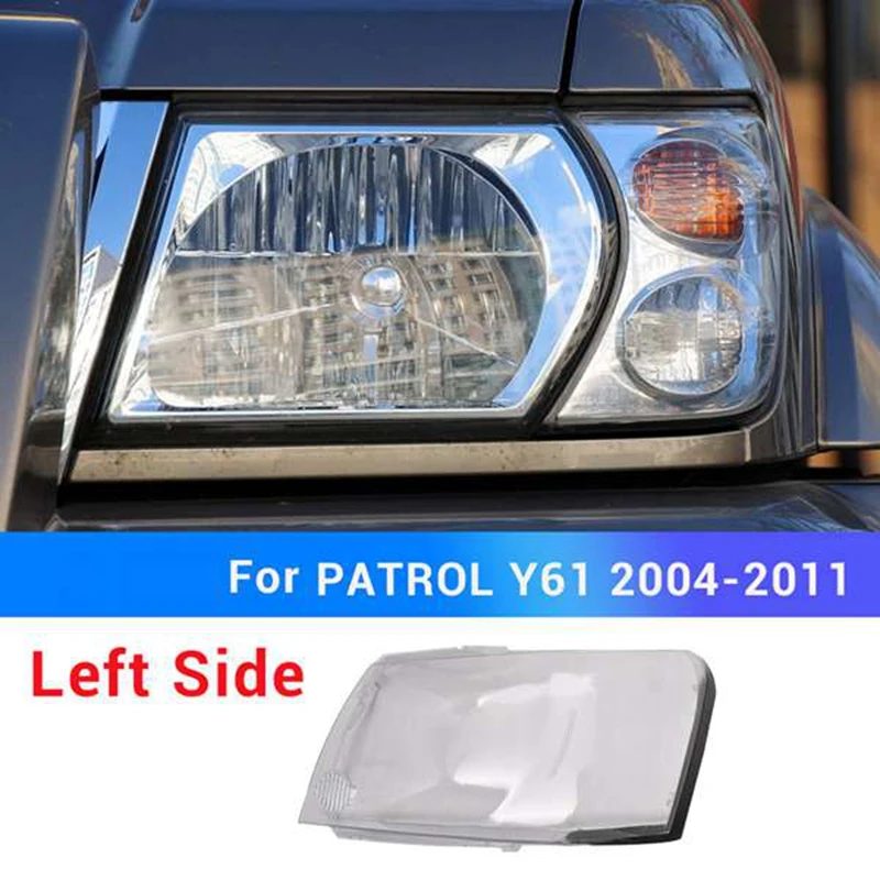 

Car Front Head Light Lamp Shell Transparent Cover Lampshdade Head Light Lamp Shell for Nissan Patrol 2004-2011