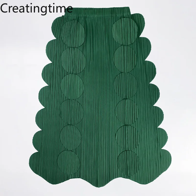 

Женская плиссированная юбка-трапеция Creatingtime, свободная универсальная юбка в стиле пэчворк с высокой эластичной талией, GA296, лето 2022