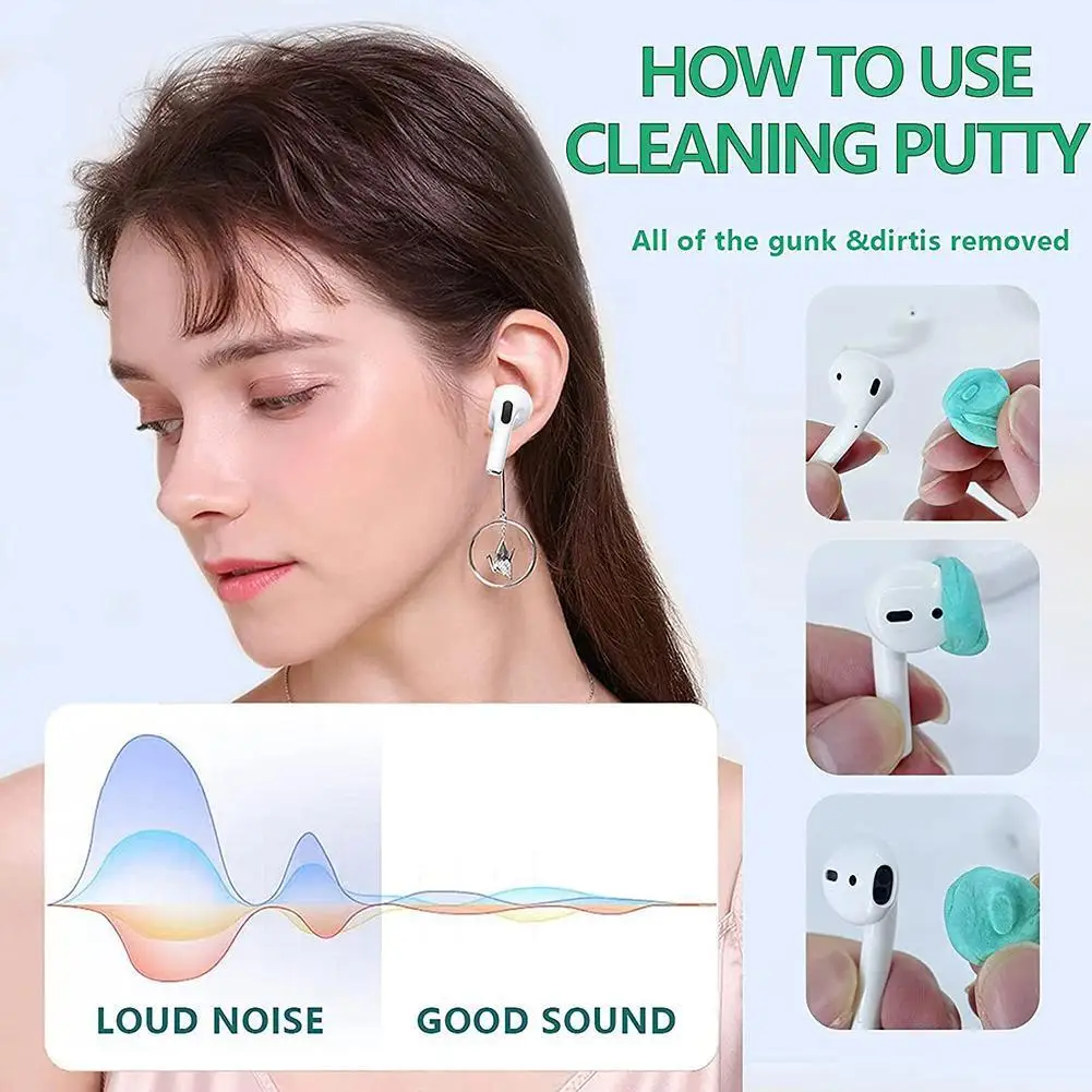 

For Wireless Headset Cleaning Glue Blue White Non-marking Glue Glue Earphone Clay Cleaning Ash Accessories Clay Wash Tools