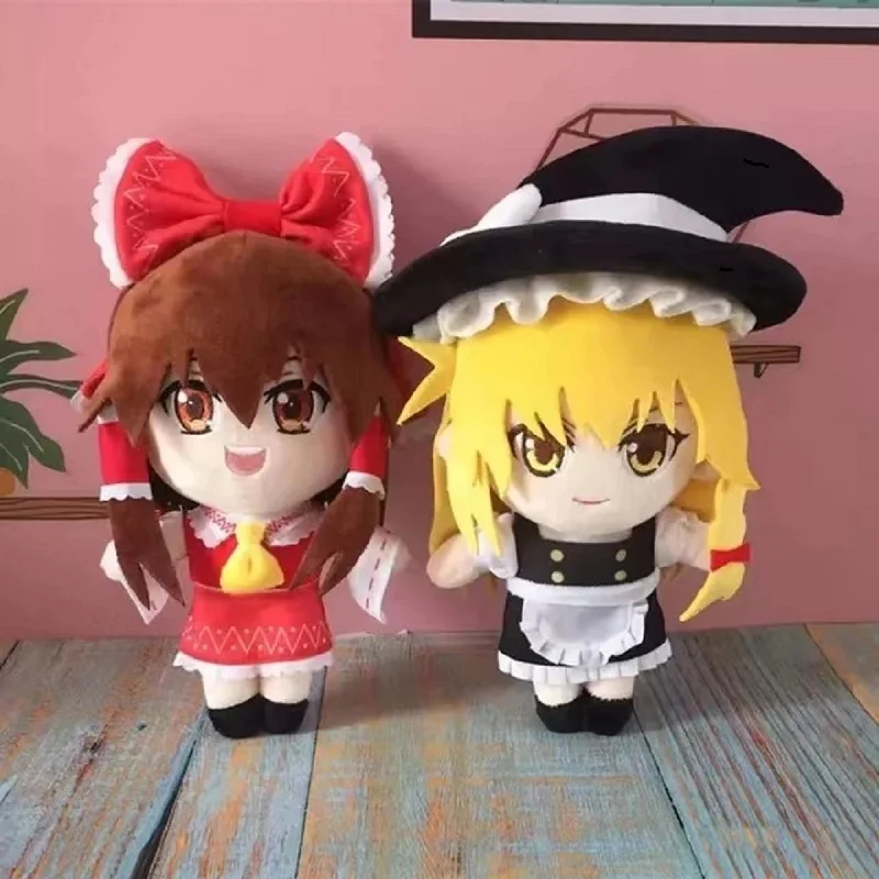 

20cm Touhou Project Plush Toy Hakurei Reimu Kirisame Marisa Anime Touhou Project Cosplay Cute Soft Stuffed Kids Christmas Gift