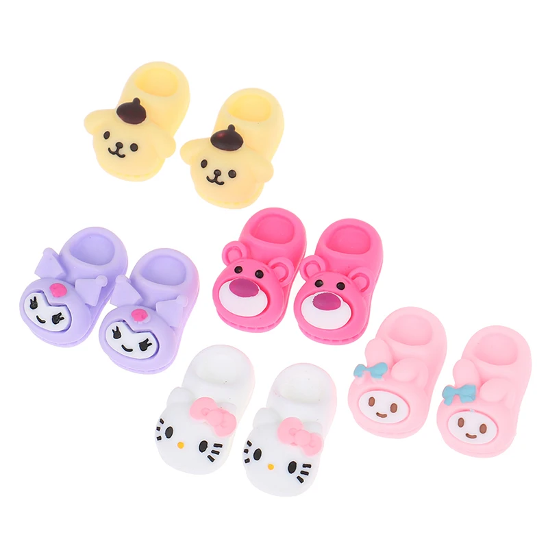 1Pair 1:12 Dollhouse Miniature Simulation Small Room Slippers Model DIY Accessories | Doll Houses