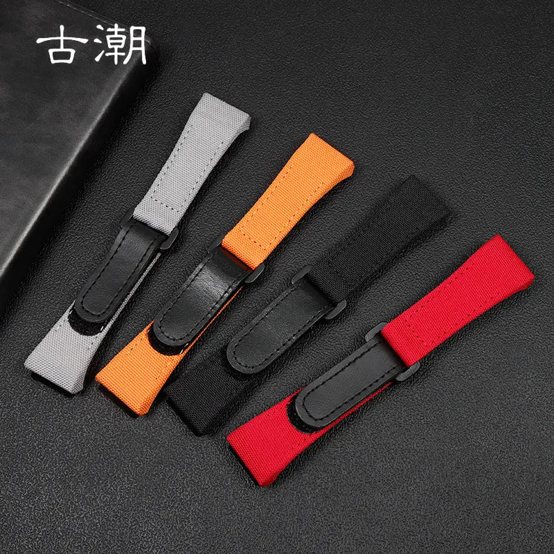 High quality Genuine Leather strap, suitable for Richard Mille nylon strap, men's RM50/53 4-star 5-starscrewdriver, 25mm