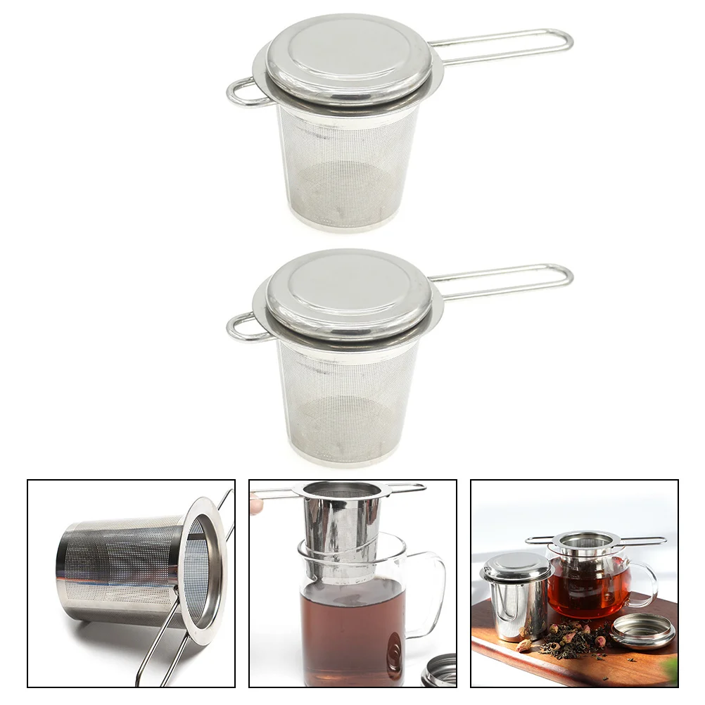 2Pcs Creative Stainless Steel Tea Strainers Tea Strainers Tea Infusers