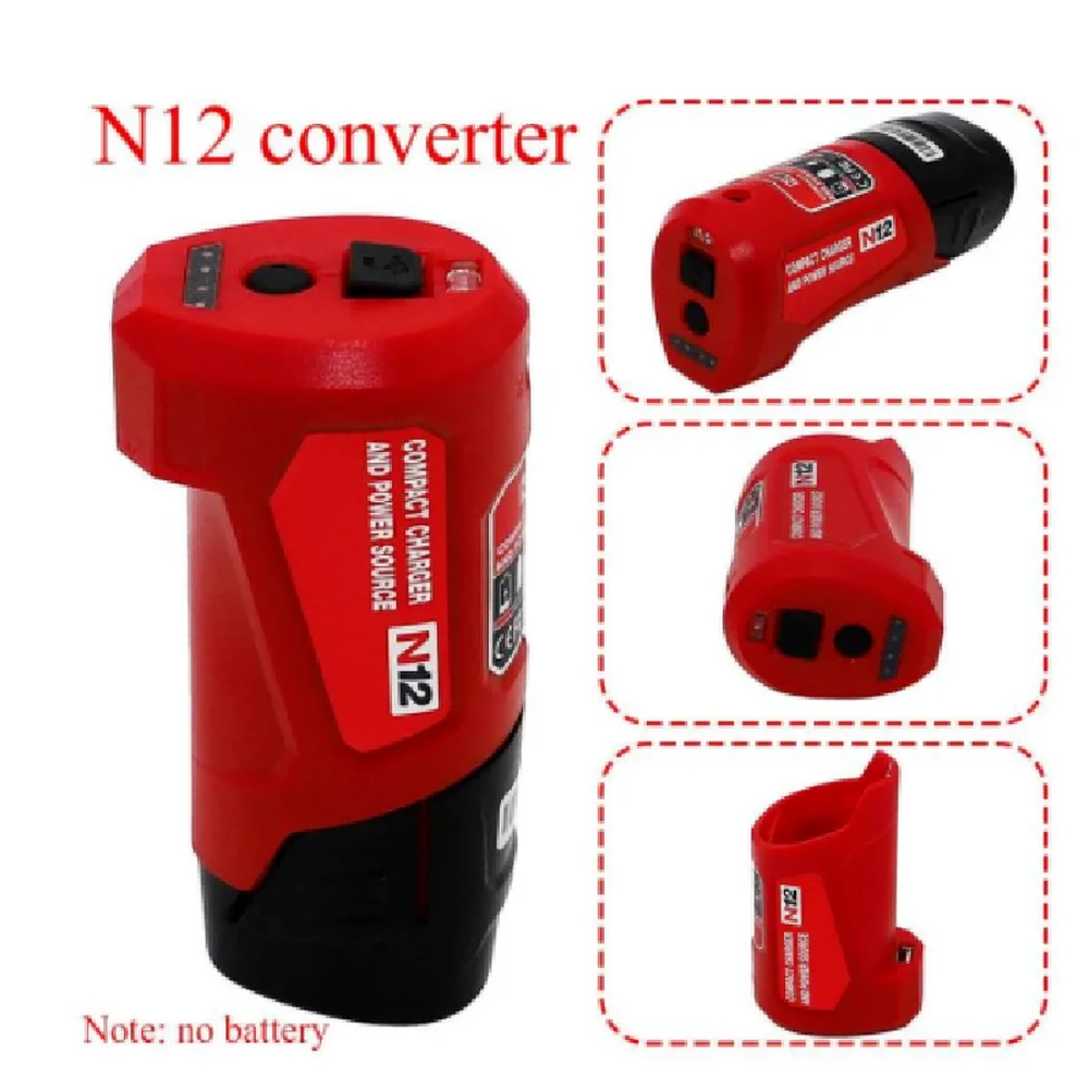 

Зарядное устройство горячая Распродажа N12 USB адаптер для зарядки Milwaukee 48-59-1201 M12, адаптер для литий-ионной батареи