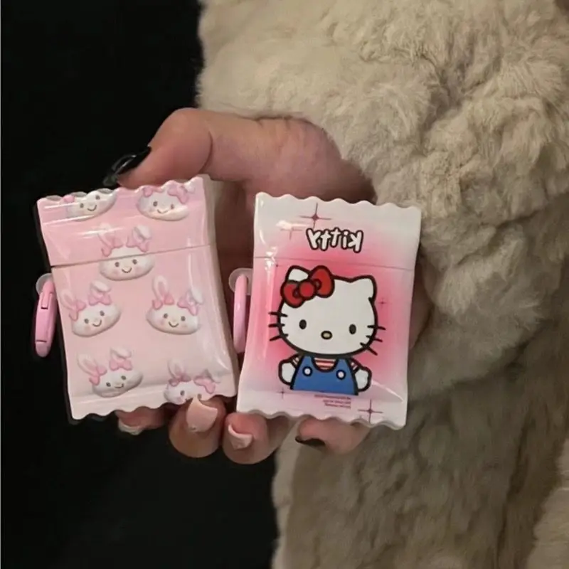 

Плюшевые Мультяшные милые яркие наушники Hello Kitty Sanrio, подвесные экологически чистые плюшевые игрушки для девочек