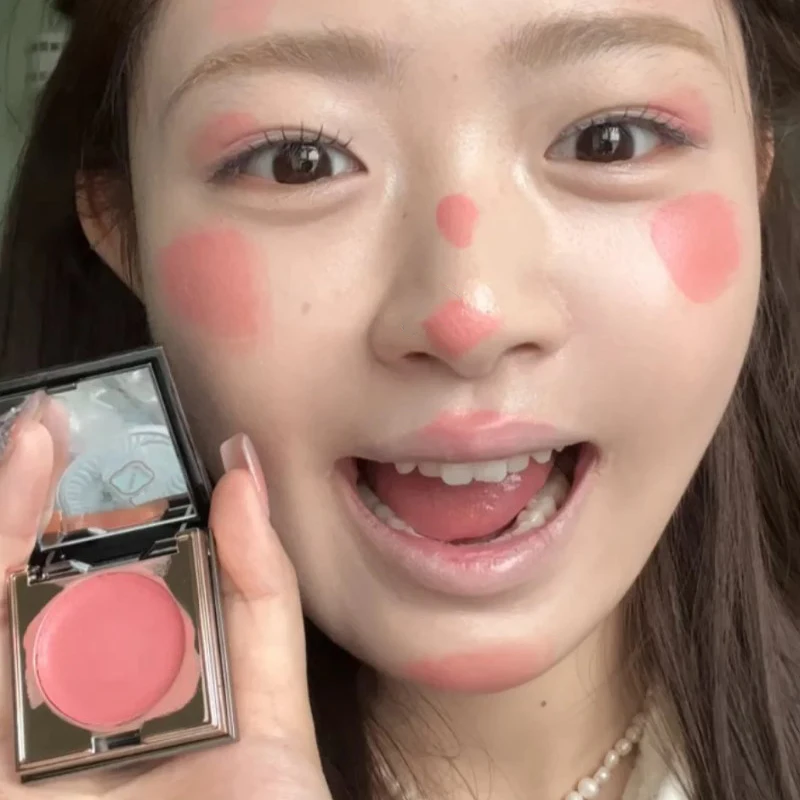 2 в 1 помада румяна крем для теней век водостойкие многофункциональные щеки глаз