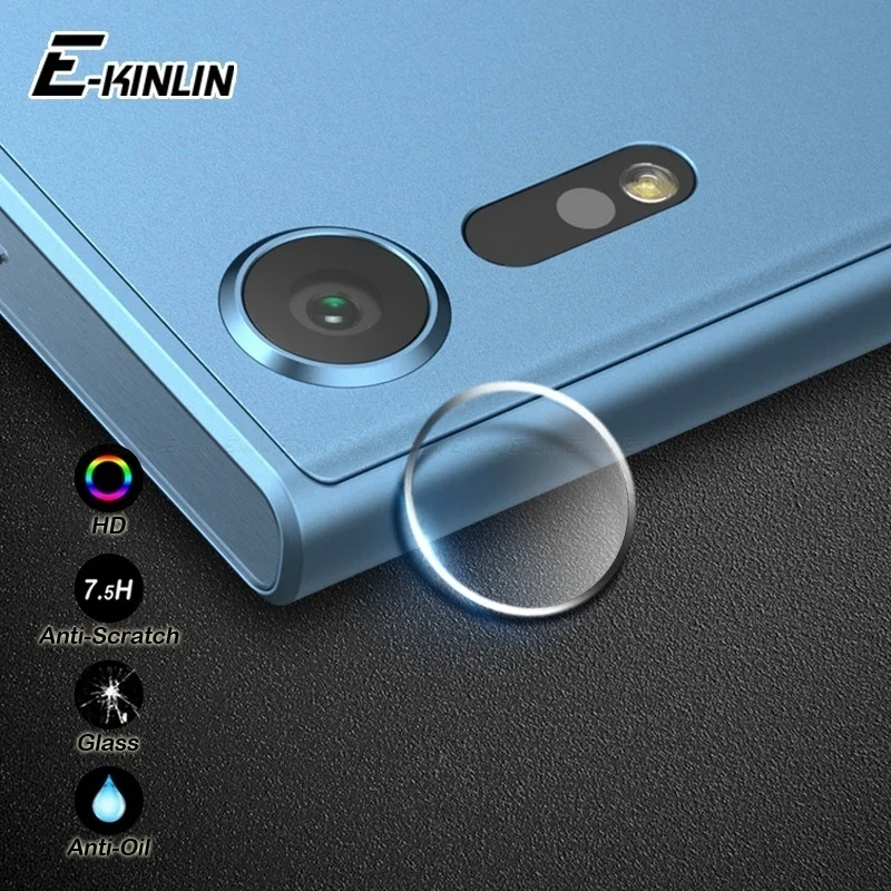 3pcs Back Camera Lens For Sony Xperia XZ1 XZS XA2 XA1 XA X XZ Premium Ultra Compact Plus Tempered Glass Screen Protector Film