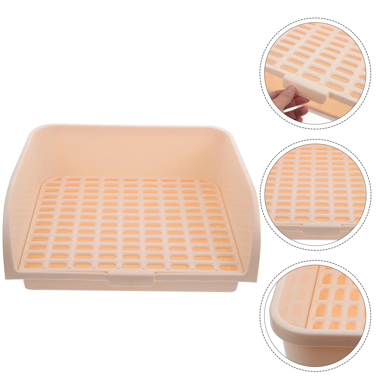

Rabbit Corner Litter Box Potty Trainer Plastic Pet Toilet Pet Training Toilet