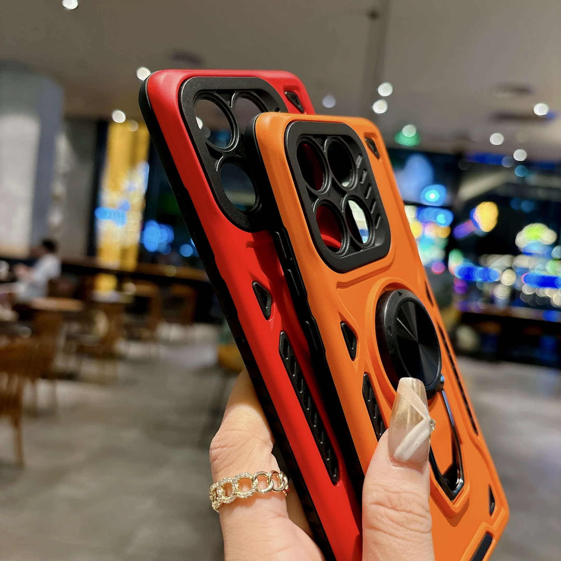 Фото Противоударный чехол для телефона с кольцом-держателем для Xiaomi 17T Pro 17T, износостойкий, с защитой камеры, удобной ручкой и тонким корпусом №2