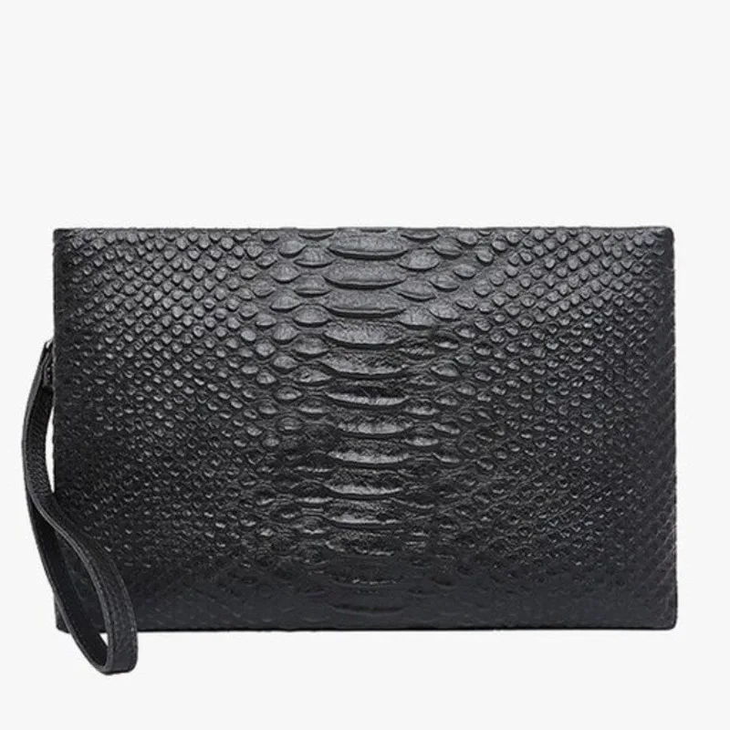 Men Genuine Leather Day Clutch Business Long Wallet Crocodile pattern Male Handbag High Quality iPad mini Bag Big Capacity Purse