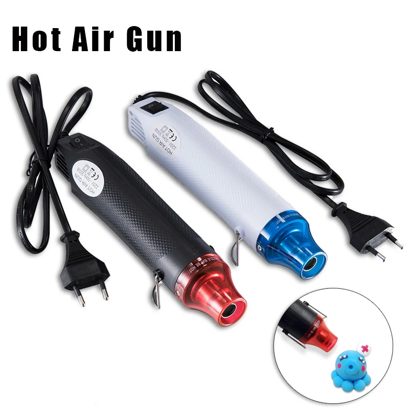 

EU 300W Mini Hot air Gun DIY Using Heat Gun Electric Power tool Hot Air Blower Thermal Power Tool Soft Pottery DIY Tool