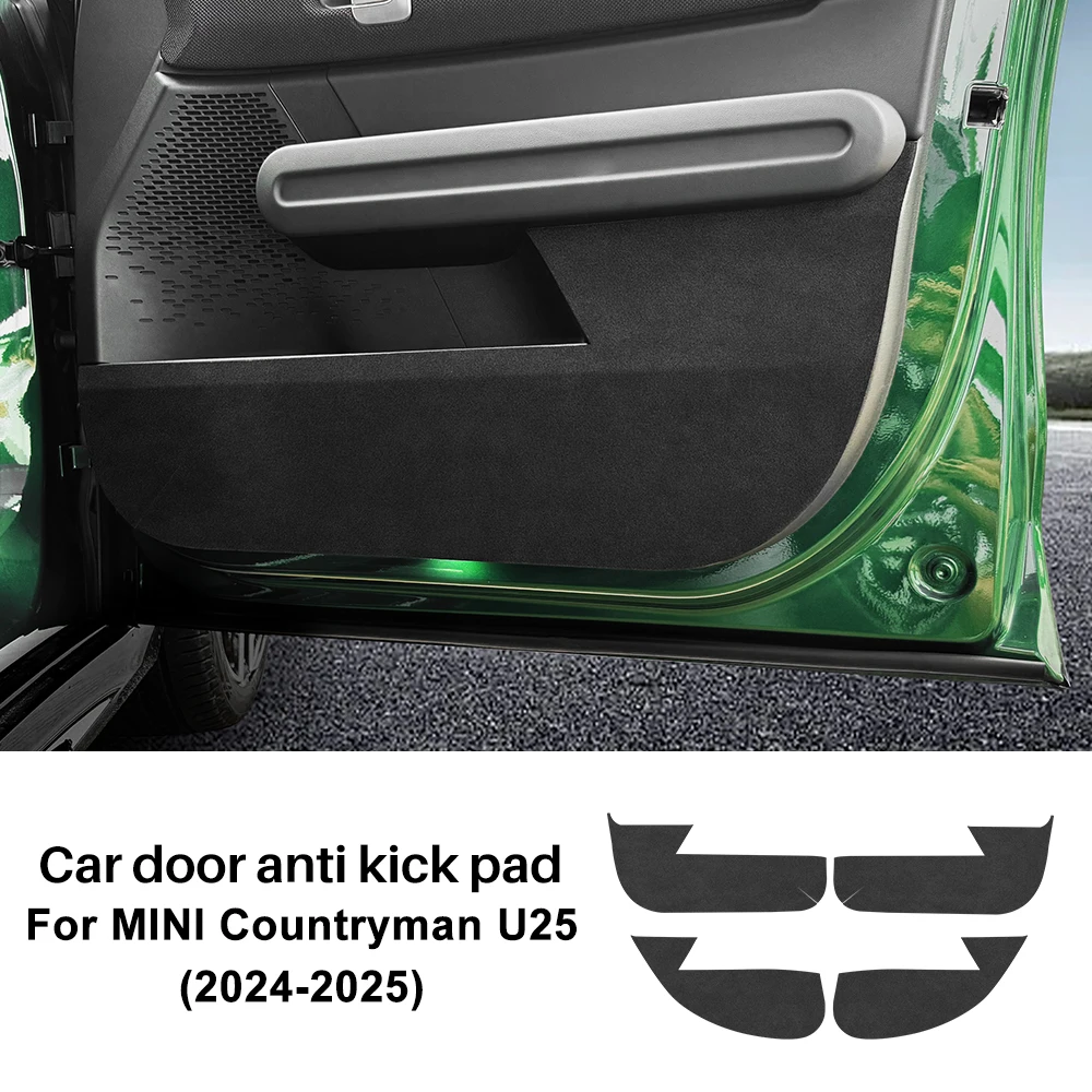 

Для Mini Countryman U25 2024 2025 коврик для двери автомобиля, противоударный коврик, замшевая кожаная наклейка, защищенный от почвы детский коврик, аксессуары