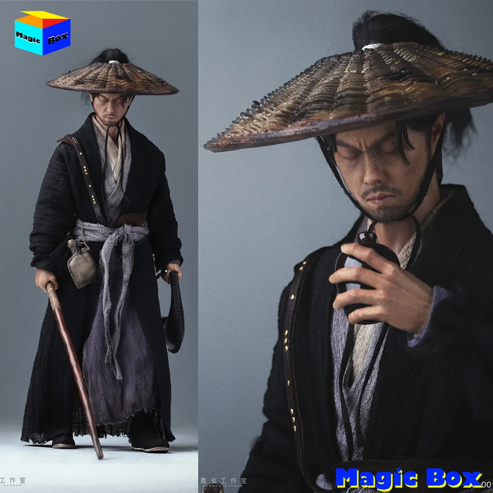 In Stock QINGGE STUDIO QG-001 1/6 Scale Blind Warrior Chinese Swordsman Full Set Model 12Inch Action Figure Dolls Collectible