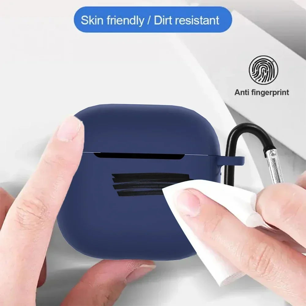 Силиконовый чехол для Apple Aripods 4 Мягкий защитный беспроводных наушников Airpods4 с