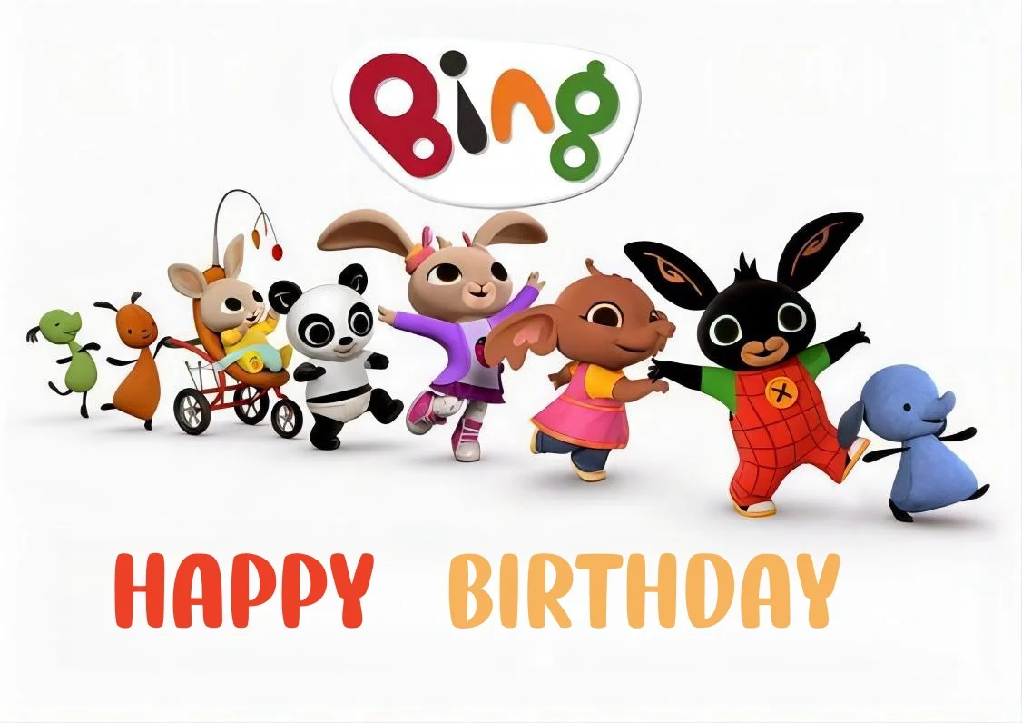 Детский фон для фотосъемки с изображением кроликов