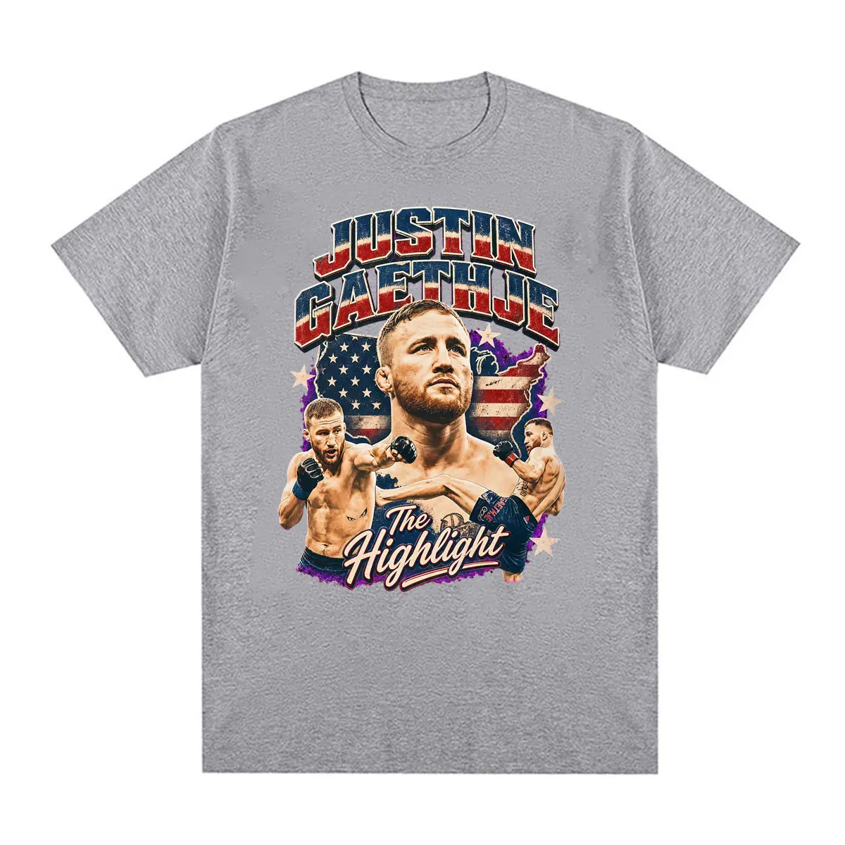 Фото Футболка с ретро-графикой Justin Gaethje 