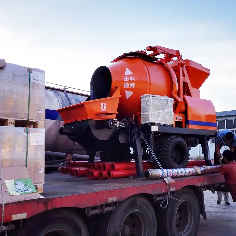 Портативный буксируемый Ручной смеситель для бетона цементного насоса шланг