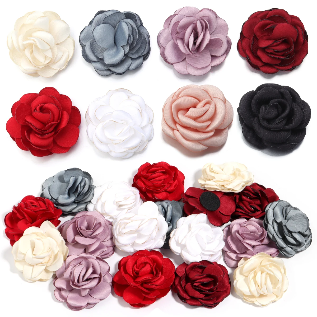 3 шт./партия атласные заколки для волос 5 см