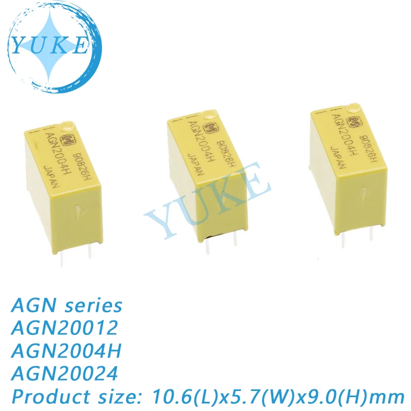 Оригинальное реле сигнала AGN2004H/AGN20012/AGN20024, два открытых и два закрытых столба 1A8