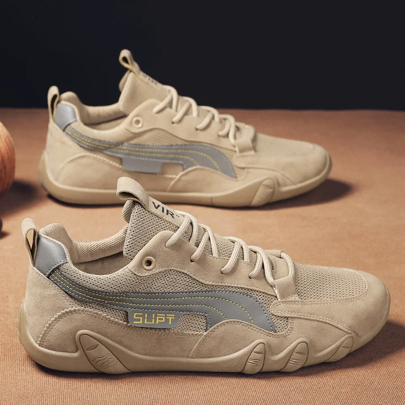 

Men's shoes new breathable thin mesh board shoes Trendy Versatile Shoes Men's Thick Sole Trendy Shoes non-slip protective shoes