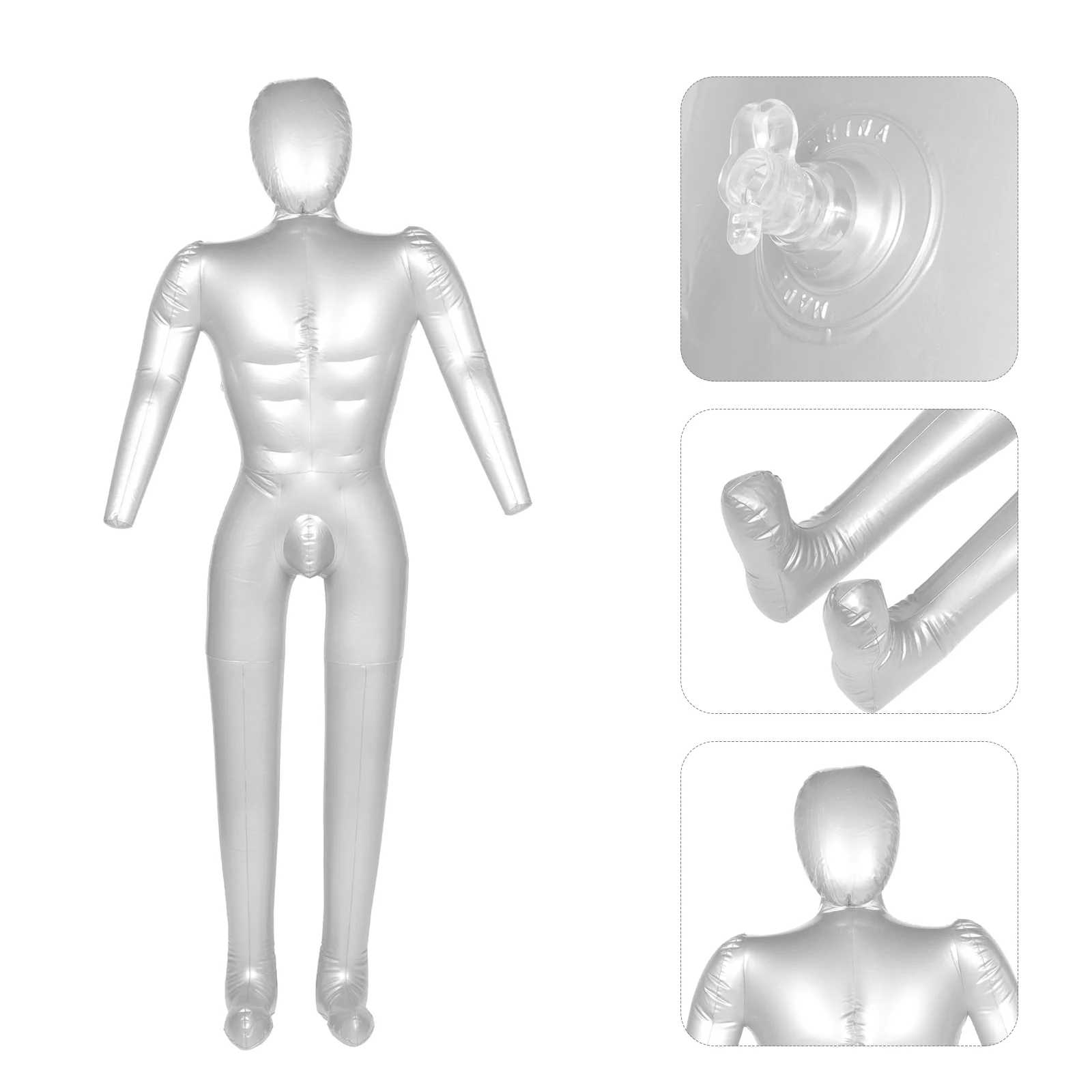 

Model Clothing Display Male Inflatable Mannequin Holder Clothes Body Pvc Men Convenient Tool S Displaying Shaper Form Full Dress