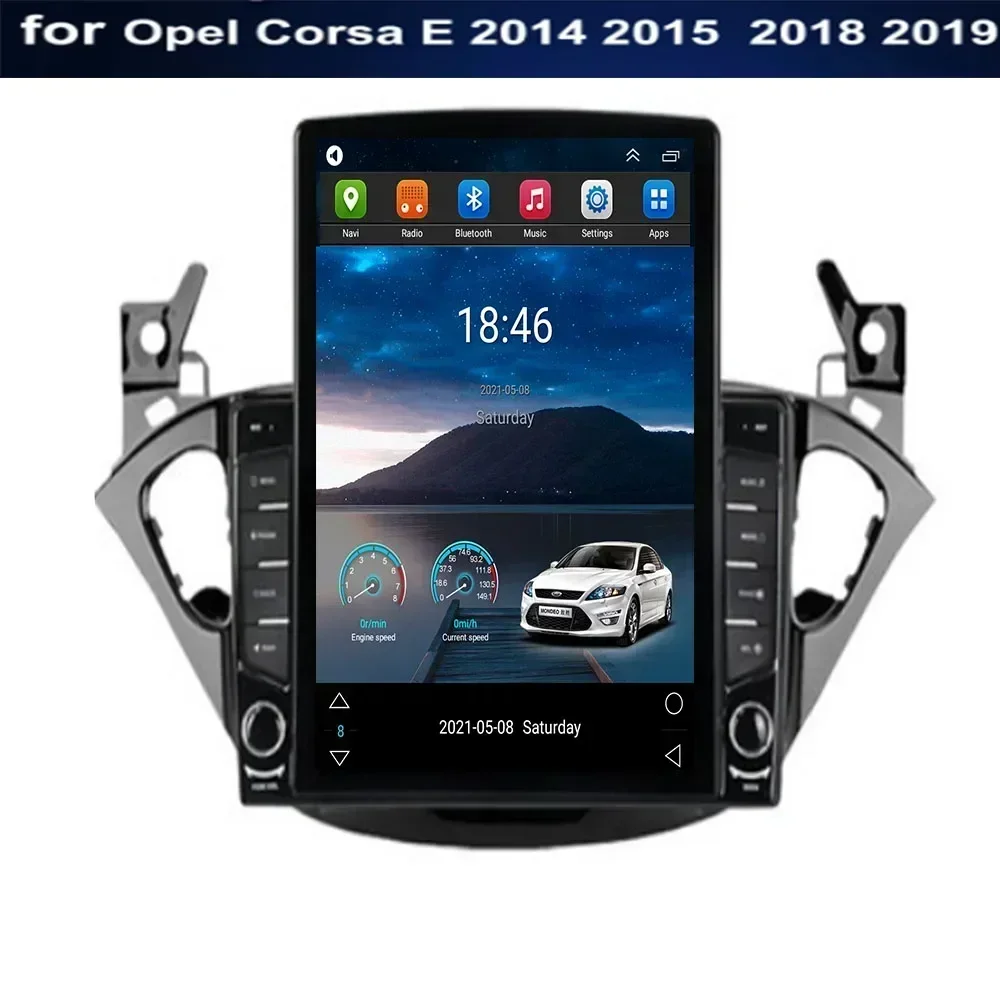 2 Din Android 13 Автомобильный радиоприемник Мультимедиа для Opel Corsa E 2014 2015 2016 2017 2018 2019 +