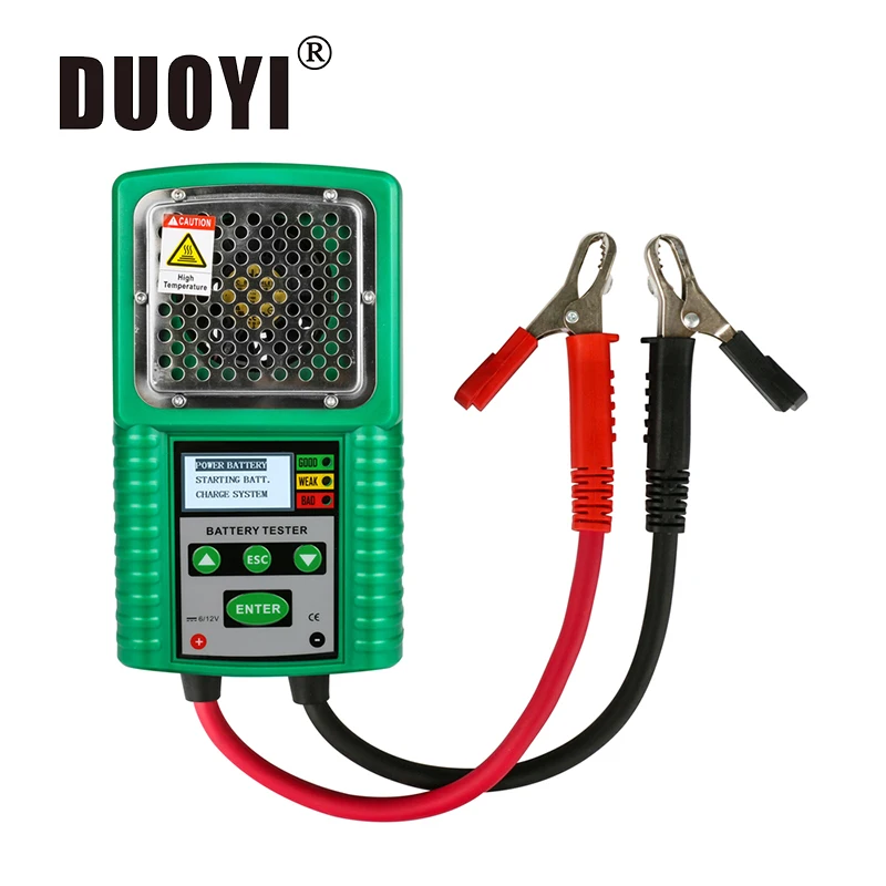 DUOYI DY226A Car Battery Tester  6V 12V 3 In 1 Traction DC Auto Power Load Starting Charge CCA Test Auto Battery Analyzer Tool