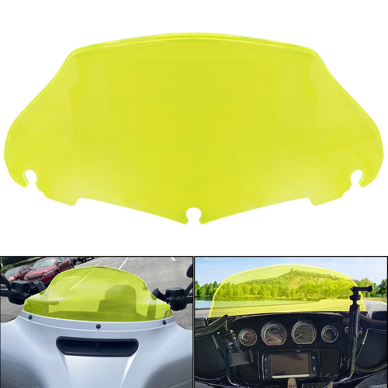 

Green 9'' Motorcycle Windshield Fairing ABS Windscreen Cover For Harley Road Glide Ultra FLTRU CVO Custom FLTR FLTRX 2014-2023