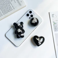 3d bear grip tok epoxy phone holder for iphone samsung mobile phone accessories 2022 new foldable universal car phone holder