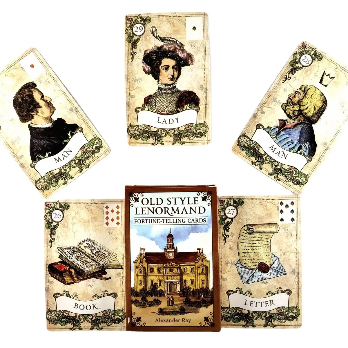 New Arrival High Quality Old Style Lenormand Fortune-Telling Tarot Cards Fortune Guidance Telling Divination Deck Board Game