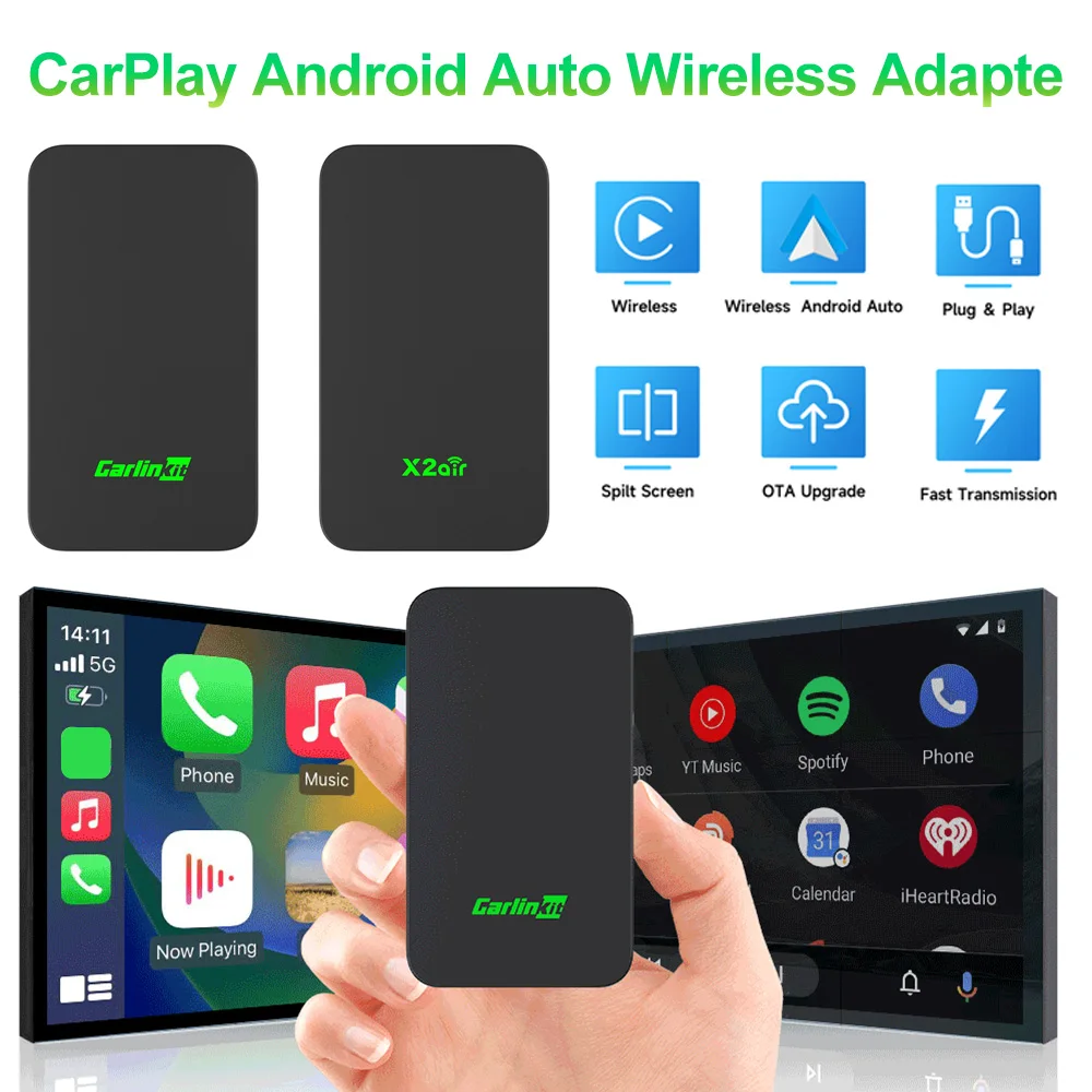 

CarlinKit 5,0 2air беспроводной адаптер CarPlay Apple Carplay Android автомобильный ключ для OEM автомобиля с проводным CarPlay Wifi онлайн обновление