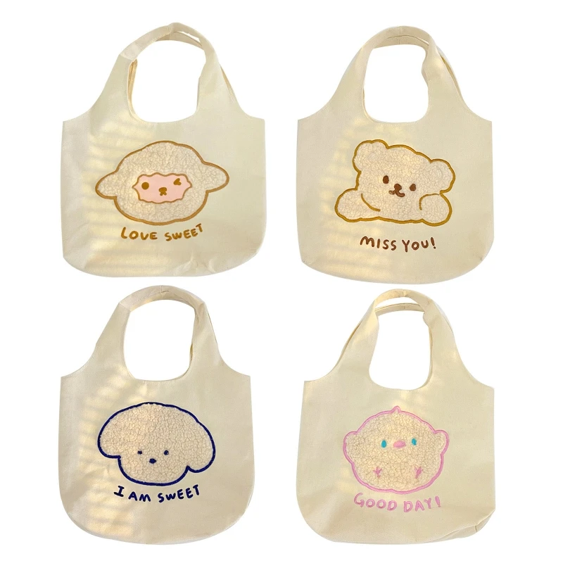 

Canvas Handbags Canvas Tote Bag Shoulder Bag Casual Shopping Bags E74B
