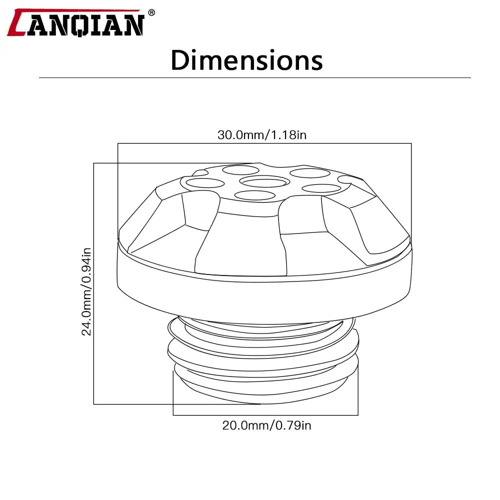 Масляный колпачок двигателя M20*2,5 для мотоцикла Ducati Multistrada 1000 2003-2006 годов выпуска. CNC-обработка, крепление винтами.
