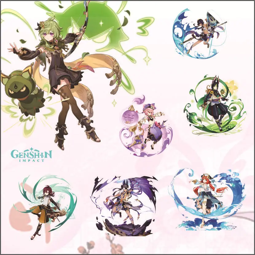 

Anime Genshin Impact Tighnari Dori Candace Collei Cyno Nilou Keychain Creative Desktop Model Ornament Fans Gift Acrylic Stand